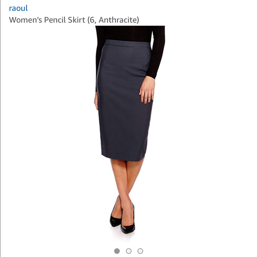 RAOUL Pencil Skirt in Anthracite